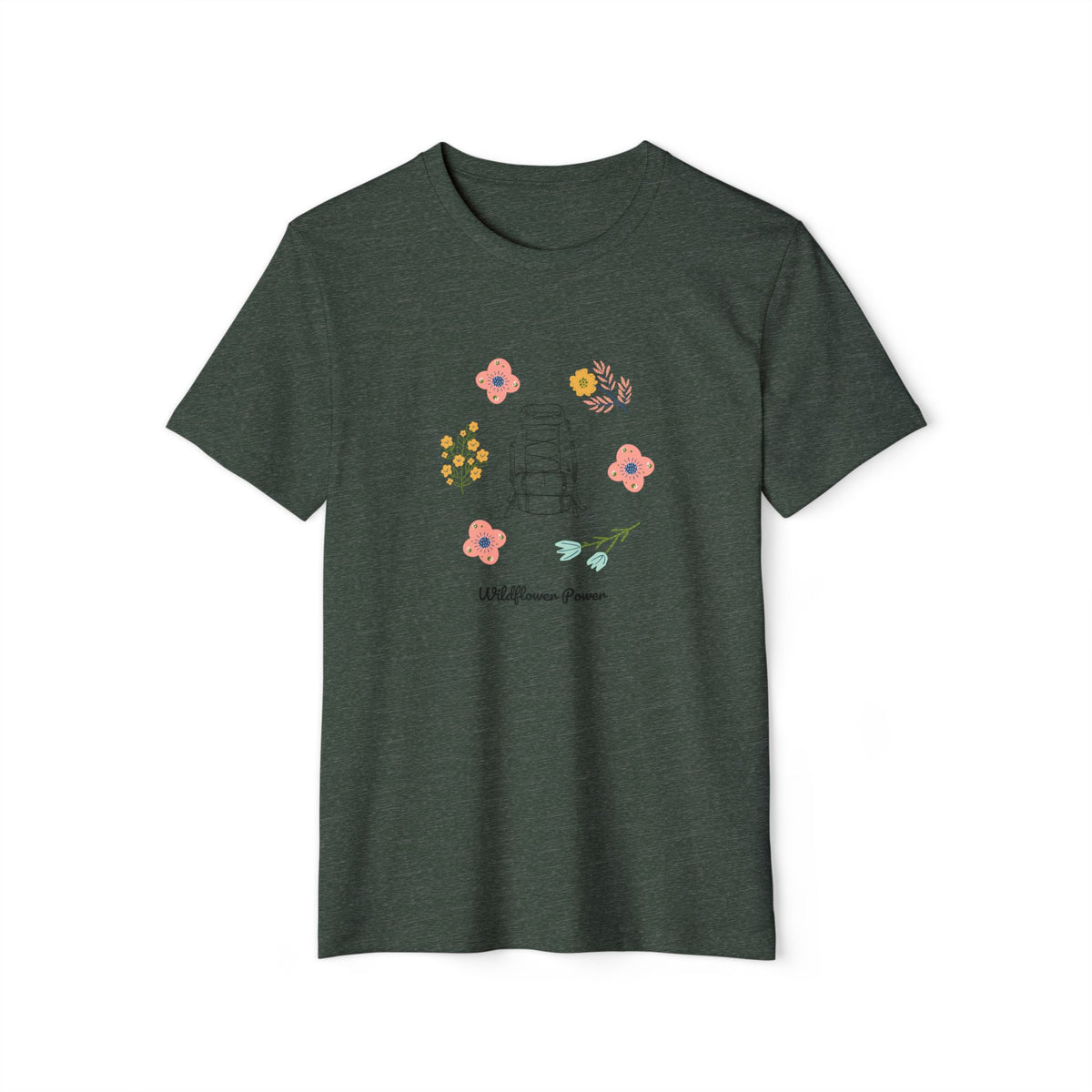 Wildflower Power Womens Organic Cotton T-Shirt