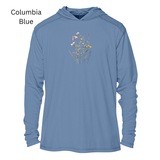 Wildflower UPF 50+ Sun Hoodie | Womens Hiking Outdoor Long Sleeve