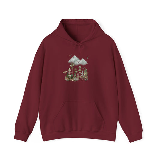 Forest Animals Unisex Hoodie - Cozy Sweatshirt for Nature Lovers - Wildlife Conservation Donation