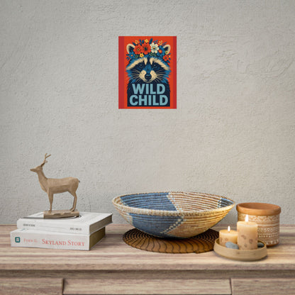 Racoon Wild Child Poster