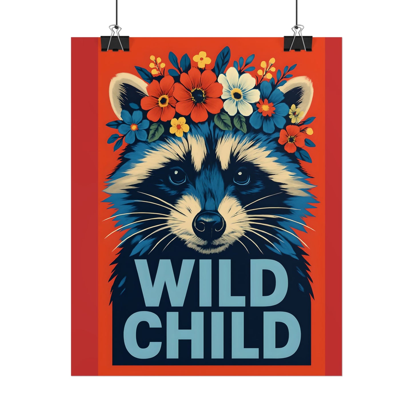 Racoon Wild Child Poster