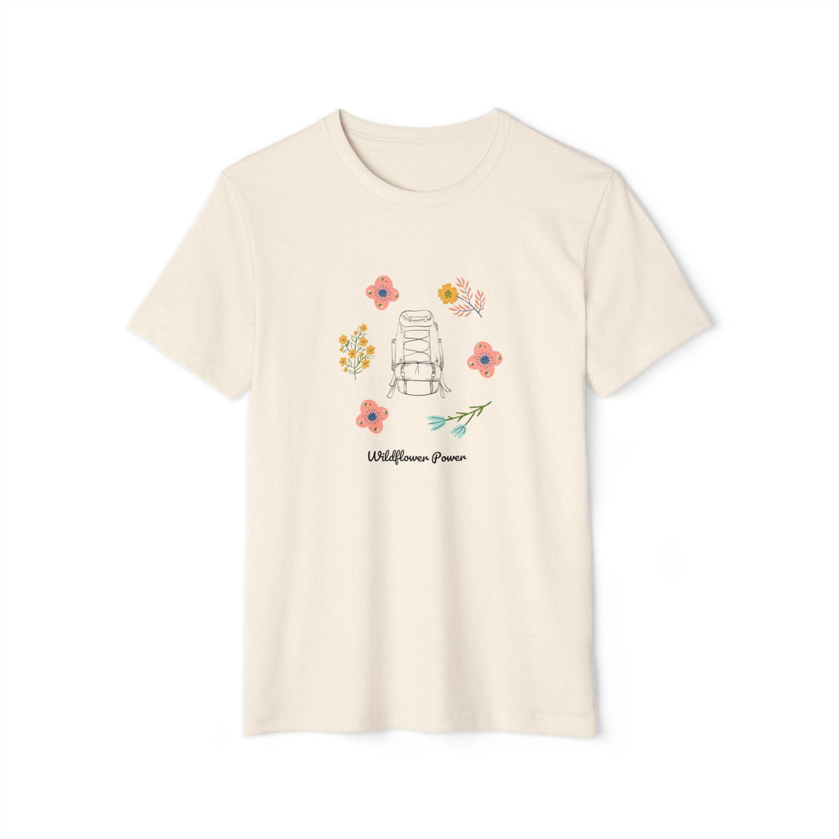 Wildflower Power Womens Organic Cotton T-Shirt