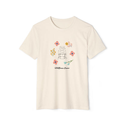 Wildflower Power Womens Organic Cotton T-Shirt