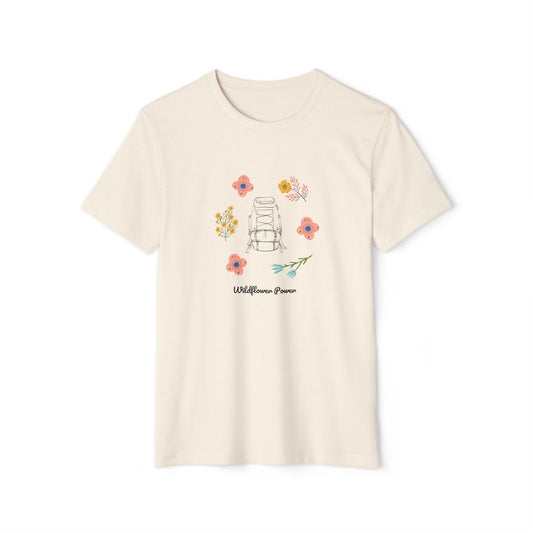 Wildflower Power Womens Organic Cotton T-Shirt