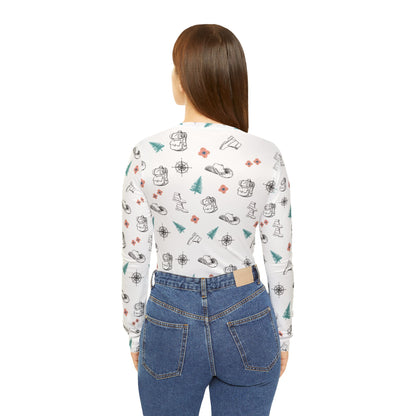 Hiking Gear All Over Print Women's Long Sleeve