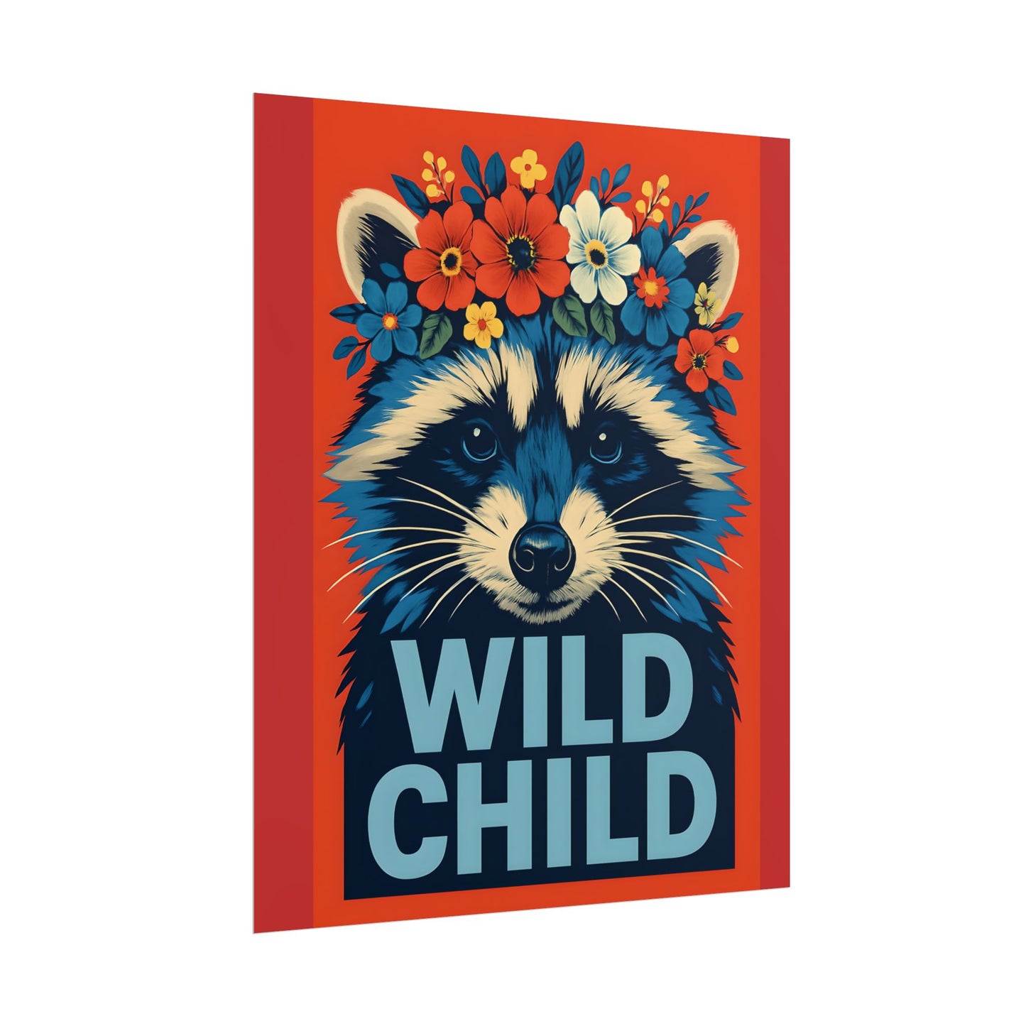Racoon Wild Child Poster