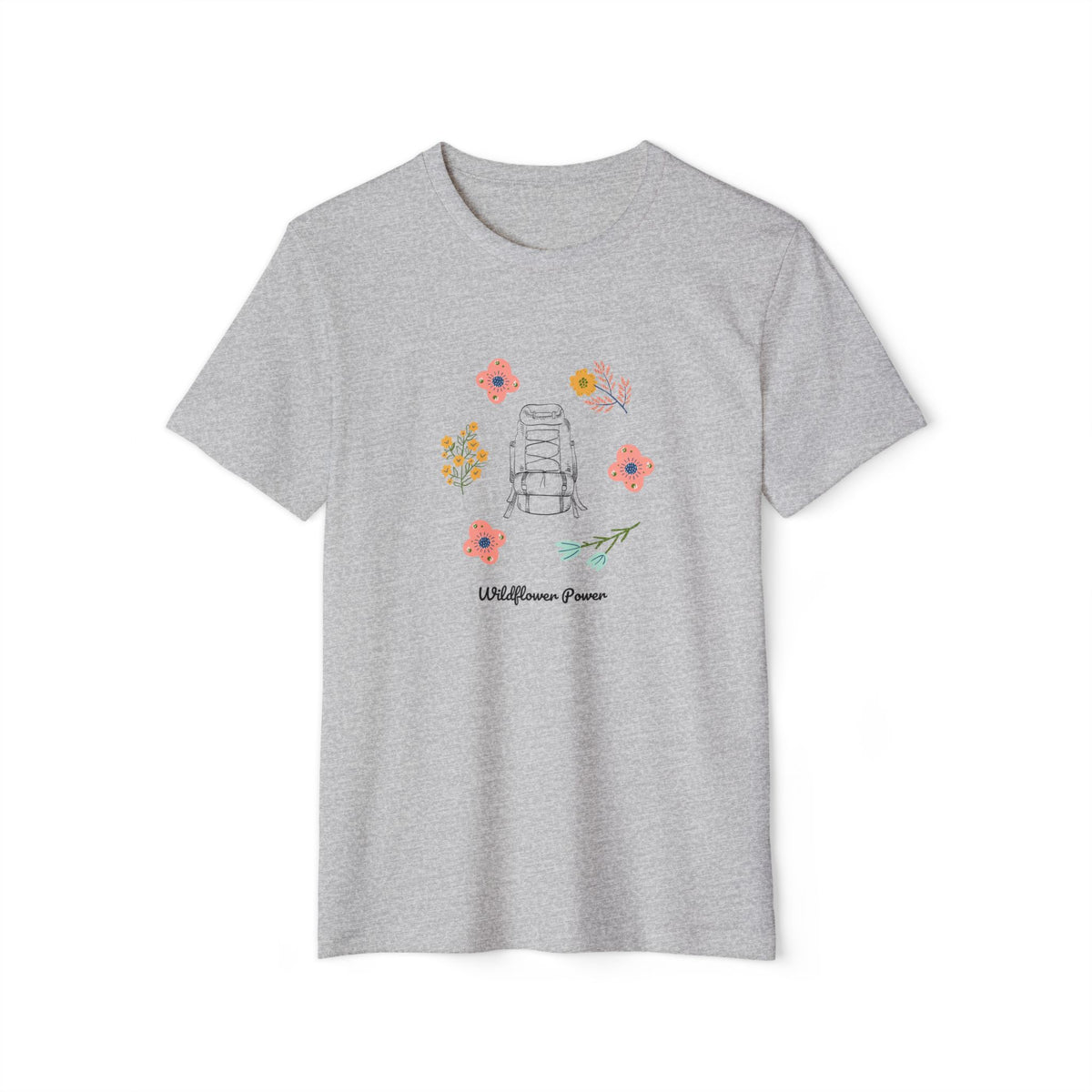 Wildflower Power Womens Organic Cotton T-Shirt