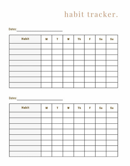 Printable-Health & Wellness Planning Workbook
