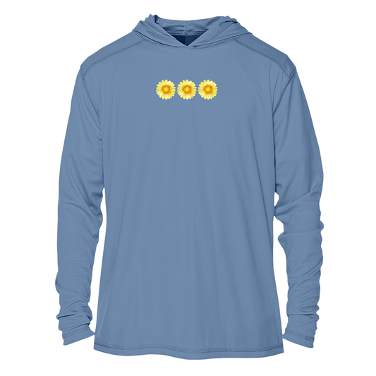 Sunflower Trio UPF 50+ Sun Hoodie | Womens Hiking Outdoor Long Sleeve