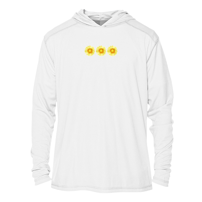 Sunflower Trio UPF 50+ Sun Hoodie | Womens Hiking Outdoor Long Sleeve