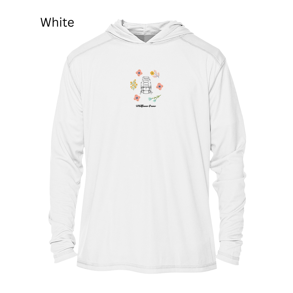 Wildflower Power Outdoor Womens UPF Hoodie