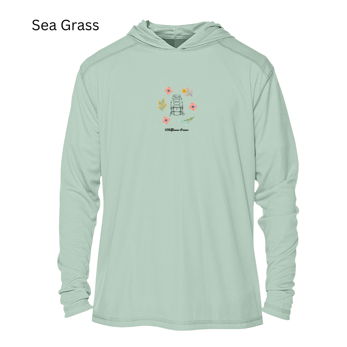 Wildflower Power Outdoor Womens UPF Hoodie