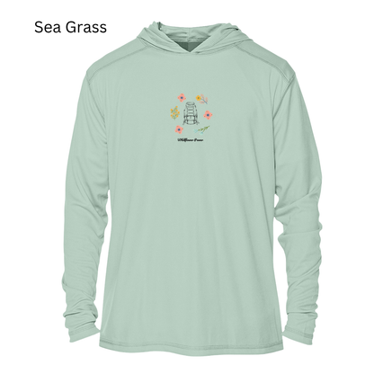 Wildflower Power Outdoor Womens UPF Hoodie