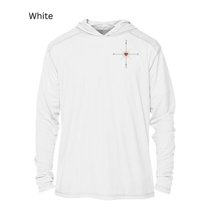 Follow Your Heart Compass UPF 50+ Sun Hoodie | Women’s Hiking Long Sleeve