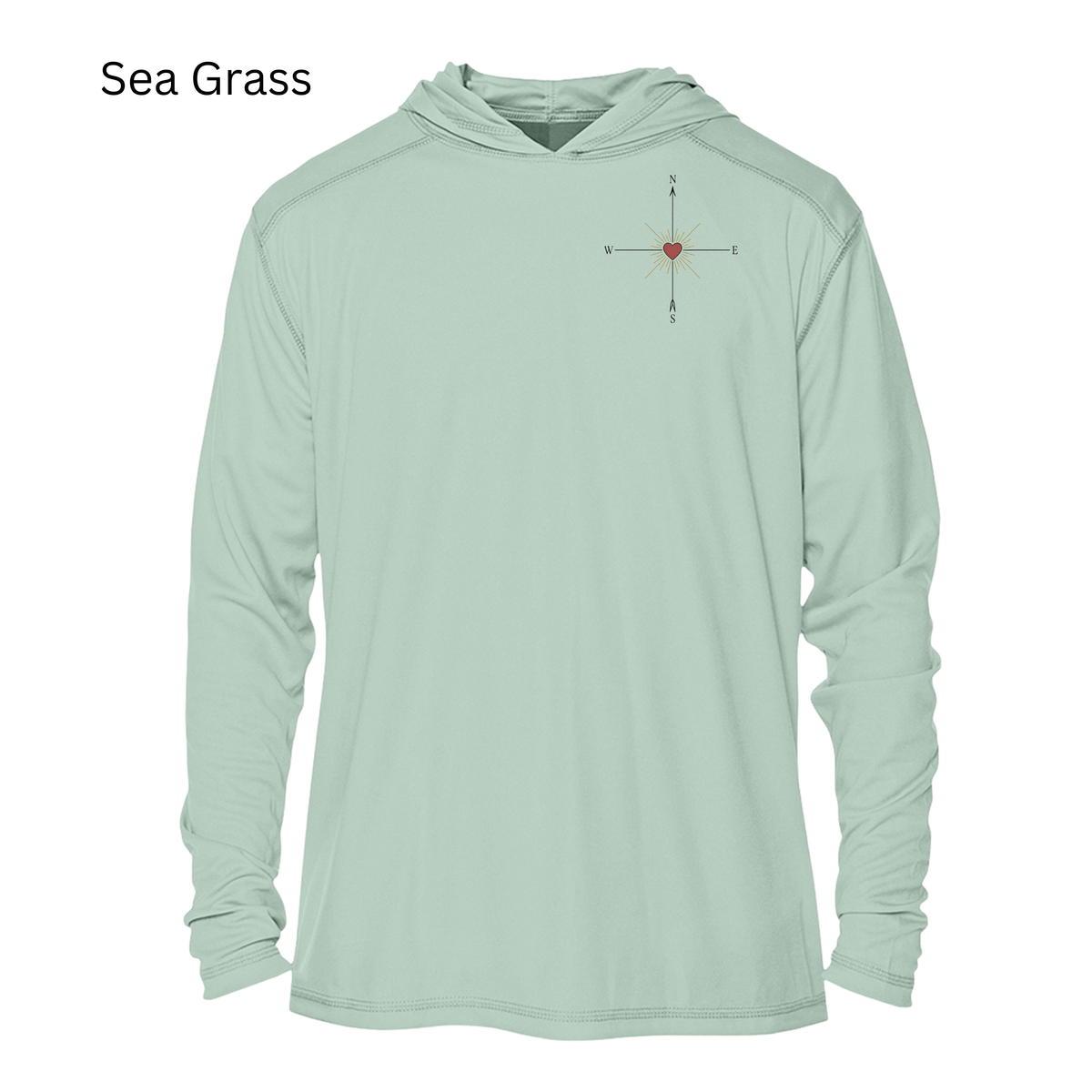 Follow Your Heart Compass UPF 50+ Sun Hoodie | Women’s Hiking Long Sleeve