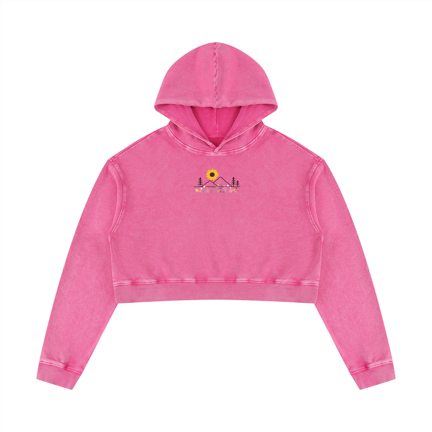 Trail Essential Vintage Wash Cropped Hoodie | Women's Heavyweight Cotton Pullover