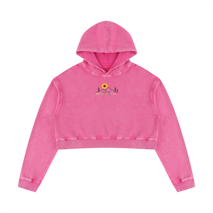 Trail Essential Vintage Wash Cropped Hoodie | Women's Heavyweight Cotton Pullover