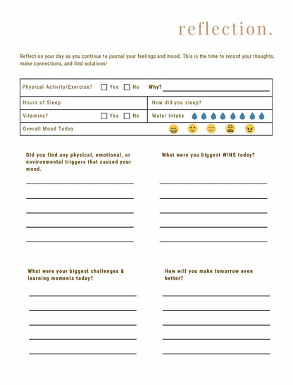 Printable-Health & Wellness Planning Workbook