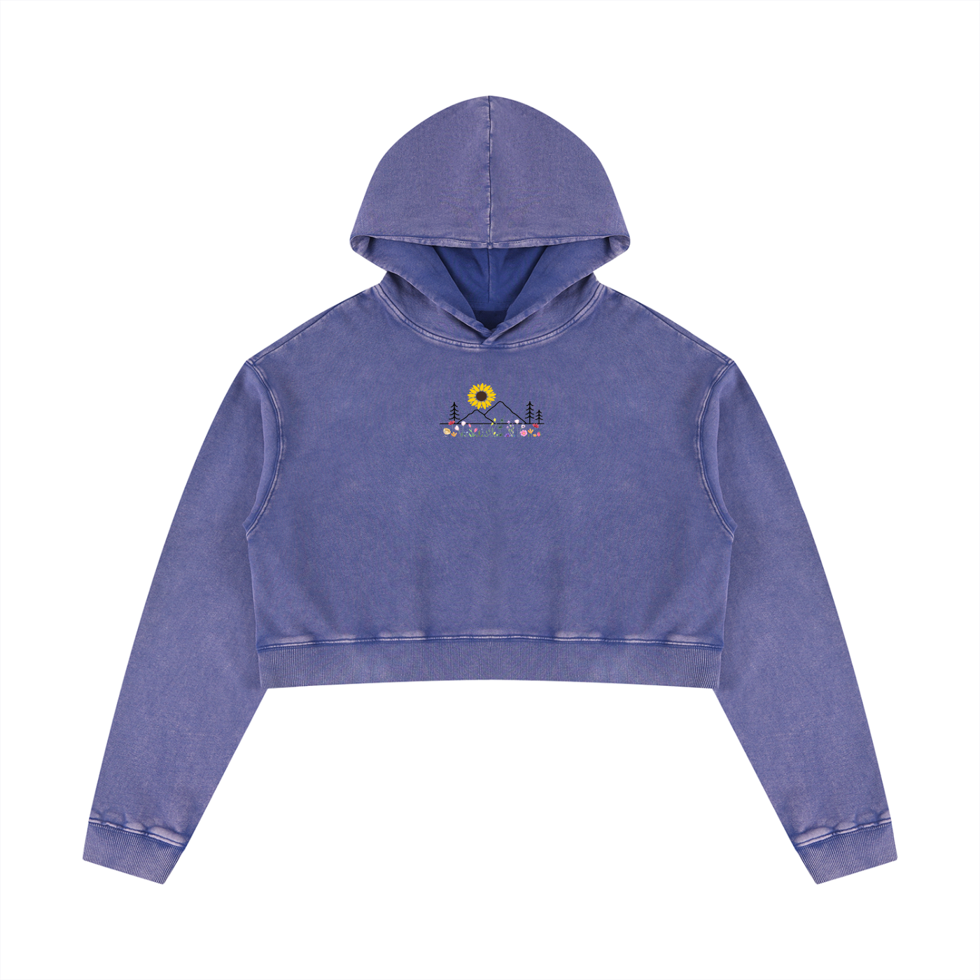 Trail Essential Vintage Wash Cropped Hoodie | Women's Heavyweight Cotton Pullover