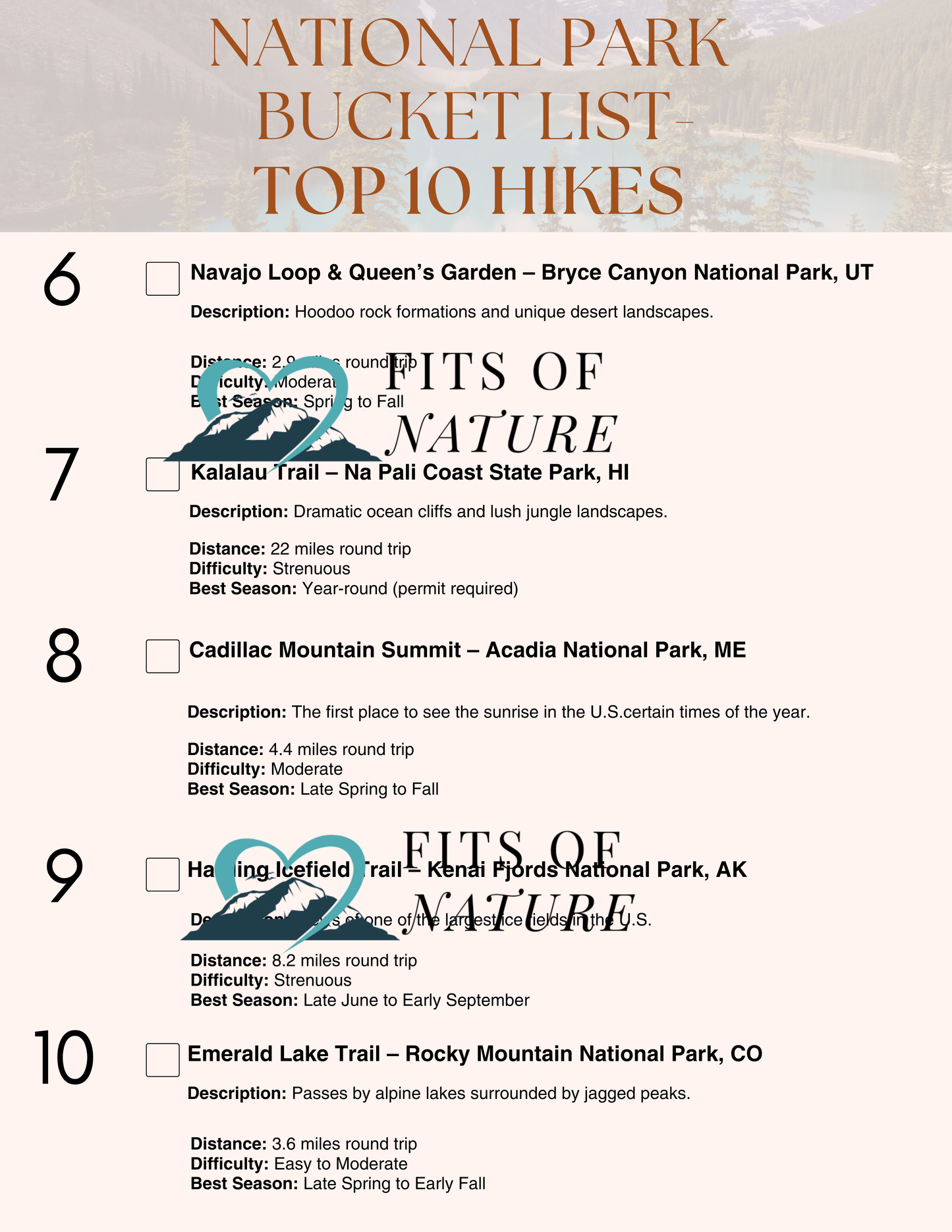 Download-Top 10 National Park Bucket List