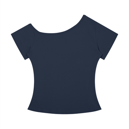 Trail Fit Essential Off-the-Shoulder Tee | Women's Ribbed Everyday Top