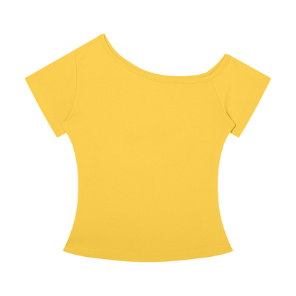 Trail Fit Essential Off-the-Shoulder Tee | Women's Ribbed Everyday Top