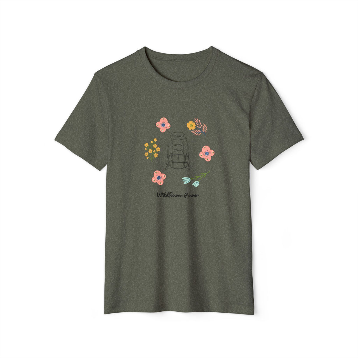 Wildflower Power Womens Organic Cotton T-Shirt