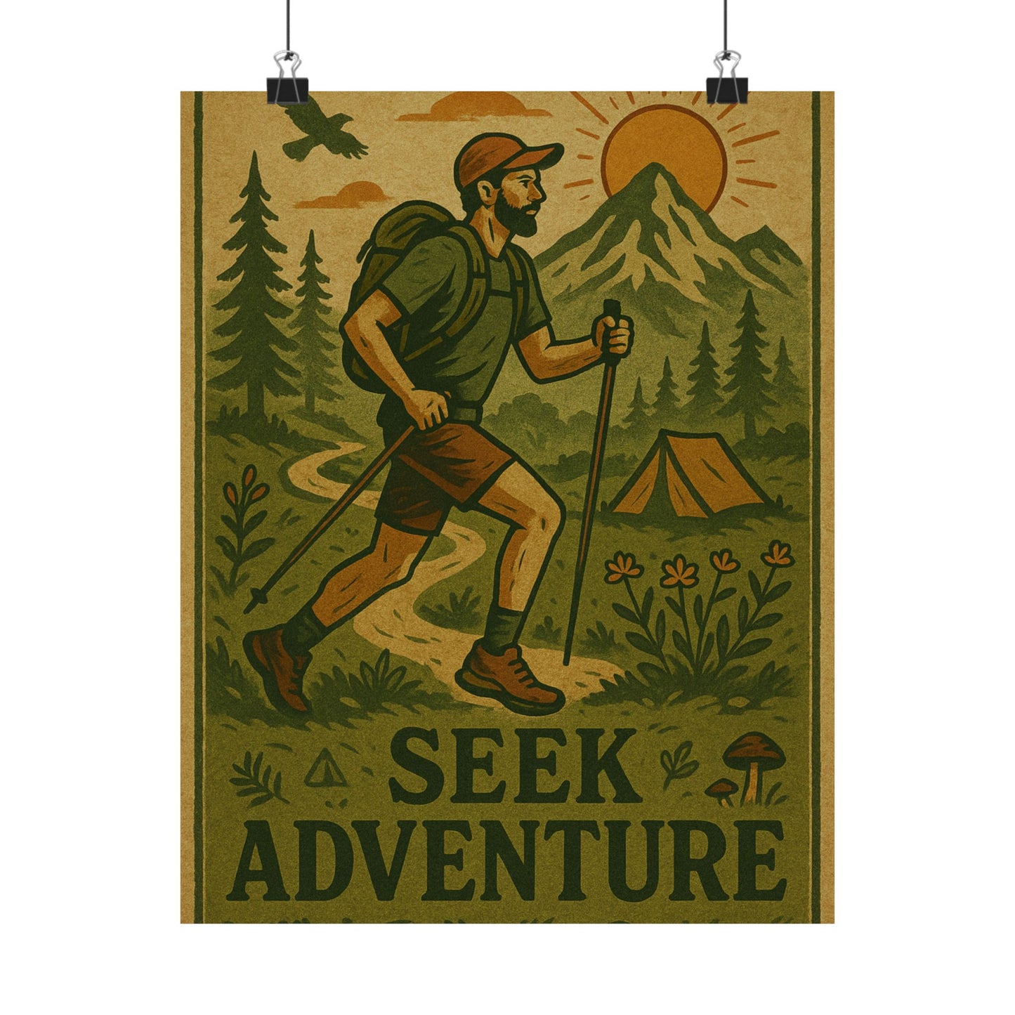 Adventure Seek Vertical Poster