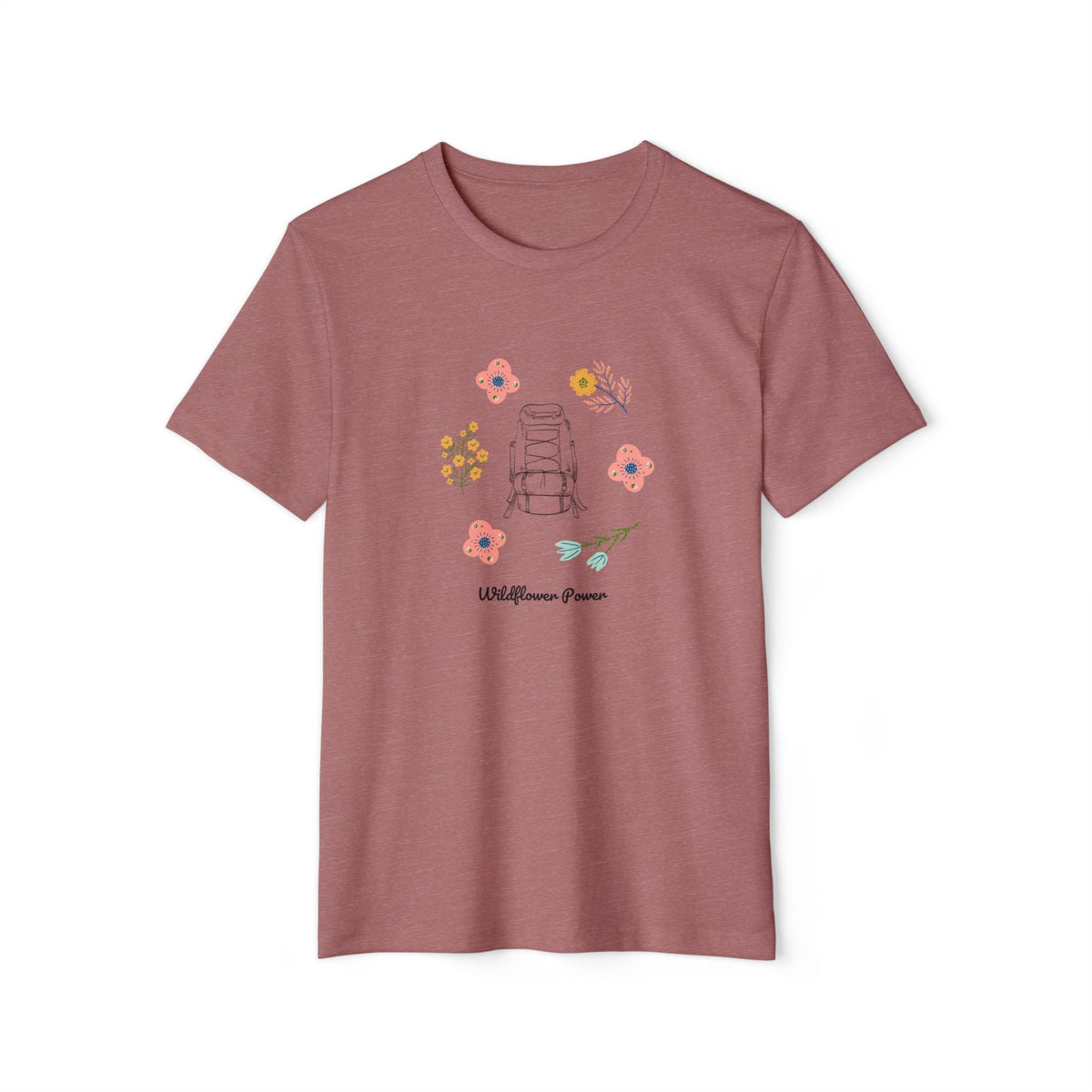 Wildflower Power Womens Organic Cotton T-Shirt
