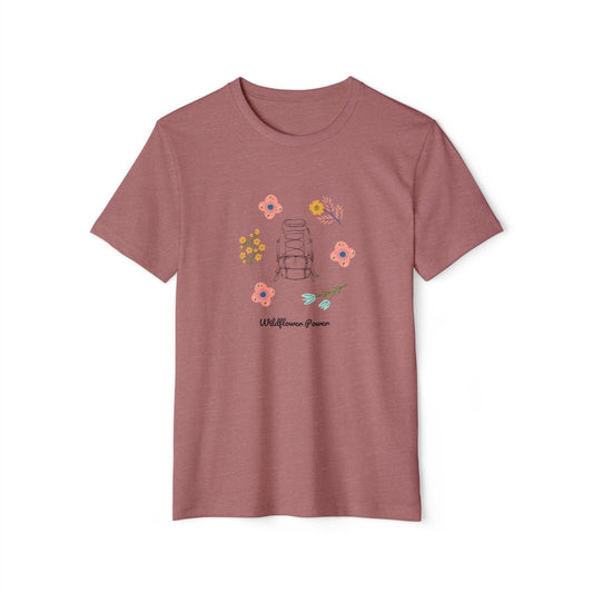 Wildflower Power Womens Organic Cotton T-Shirt