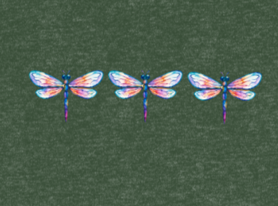 Dragonfly Trio Womens Organic T-Shirt