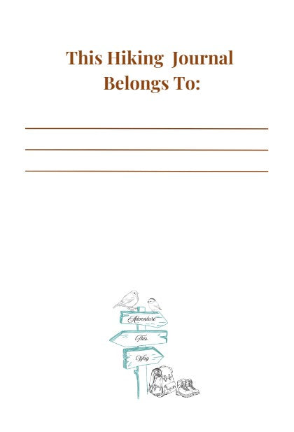 Hiking Journal & Log Book