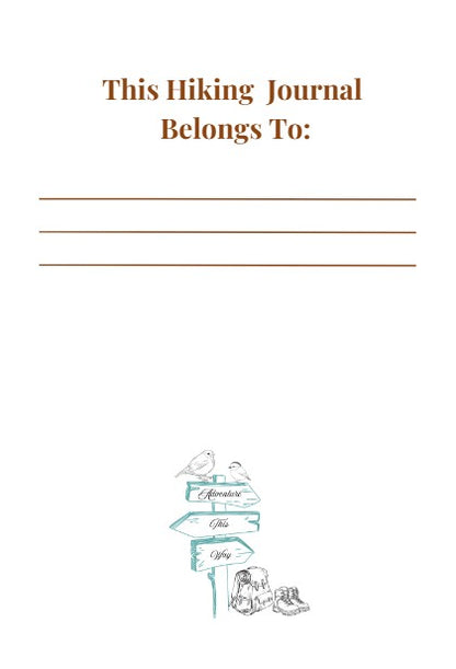 Hiking Journal & Log Book