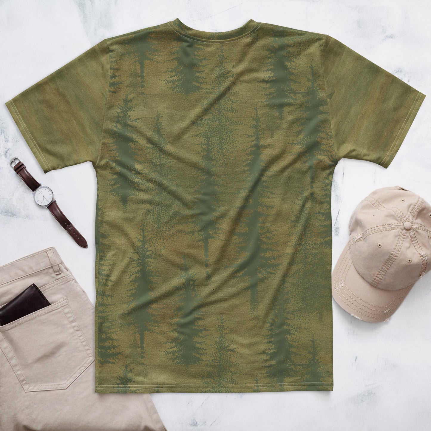 Tree Grunge All Over Print