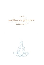 Health & Wellness Planning Workbook