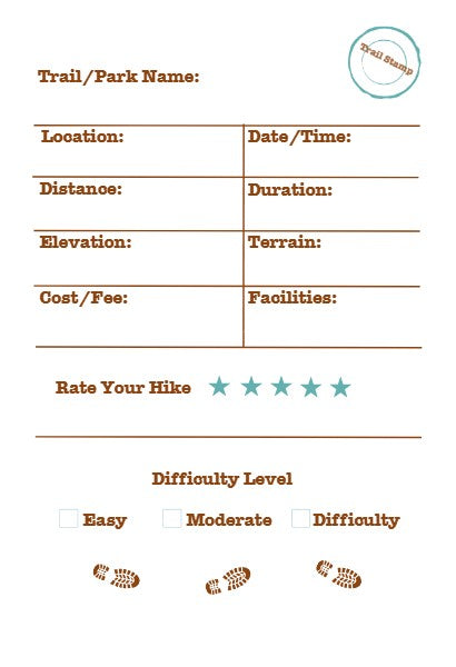 Hiking Journal & Log Book