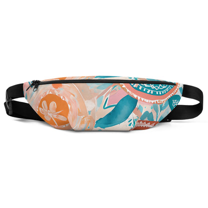 Vintage Wildflower Belt Bag  Hands-Free Travel Bag