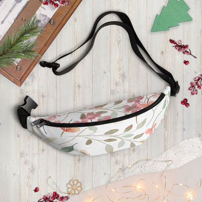 Floral Belt Bag for Women | Vintage Wildflower Fanny Pack
