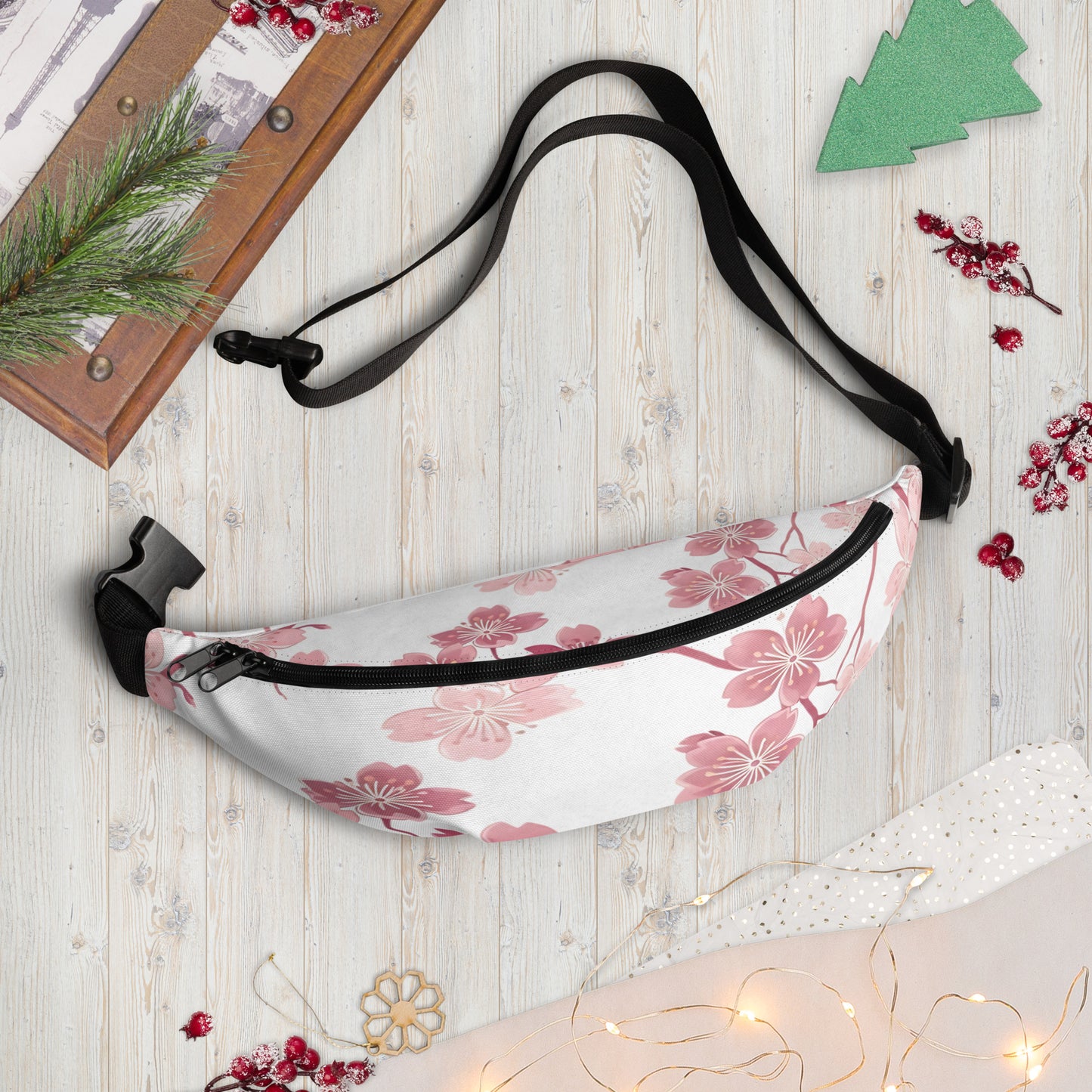Cherry Blossom Belt Bag | Floral Fanny Pack for Women