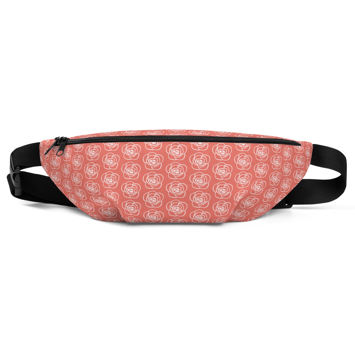 Red Floral Belt Bag | Vintage Flower Fanny Pack