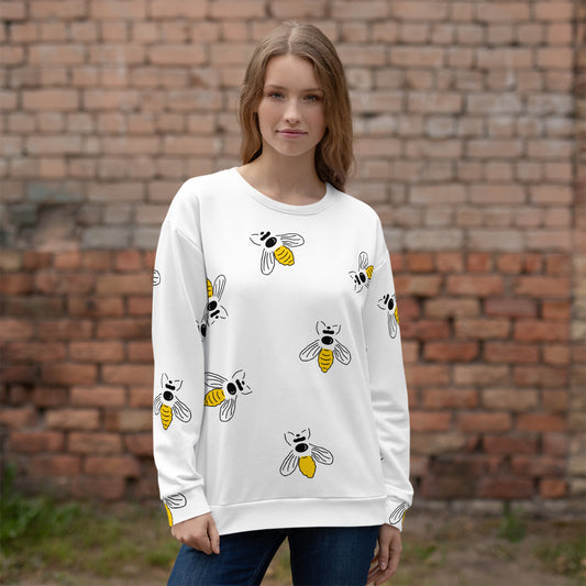 All Over Print Bee Women's Sweatshirt