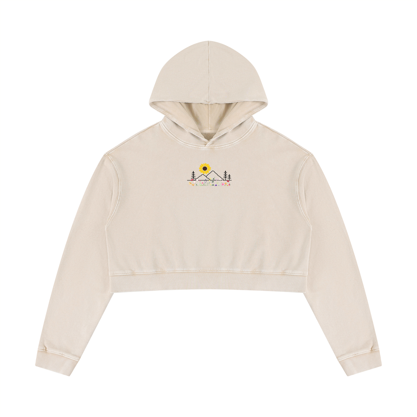 Trail Essential Vintage Wash Cropped Hoodie | Women's Heavyweight Cotton Pullover