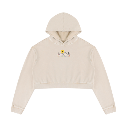 Trail Essential Vintage Wash Cropped Hoodie | Women's Heavyweight Cotton Pullover