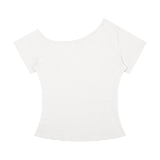 Trail Fit Essential Off-the-Shoulder Tee | Women's Ribbed Everyday Top
