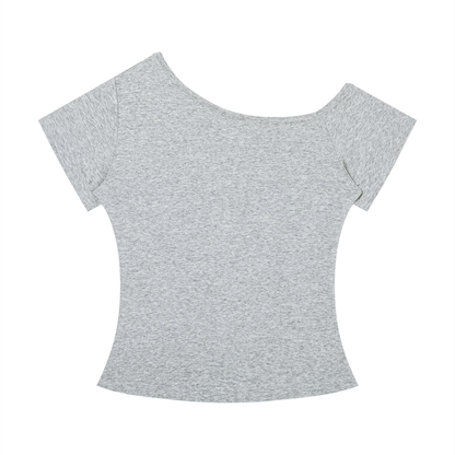 Trail Fit Essential Off-the-Shoulder Tee | Women's Ribbed Everyday Top