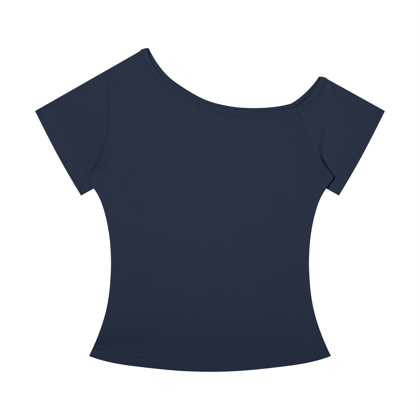 Trail Fit Essential Off-the-Shoulder Tee | Women's Ribbed Everyday Top