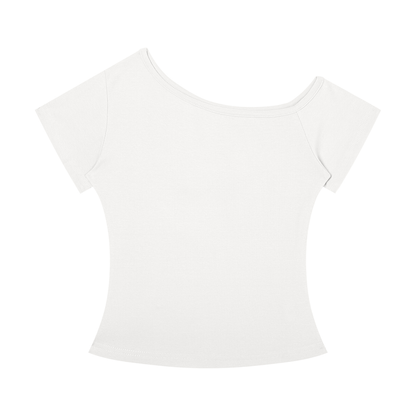 Trail Fit Essential Off-the-Shoulder Tee | Women's Ribbed Everyday Top