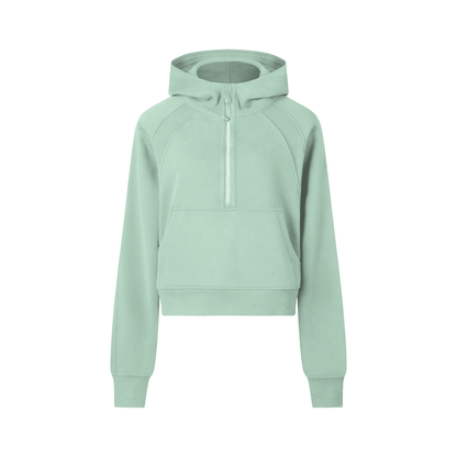 Trail Fit Essentials Quarter-Zip Hoodie | Women's Premium Outdoor Pullover