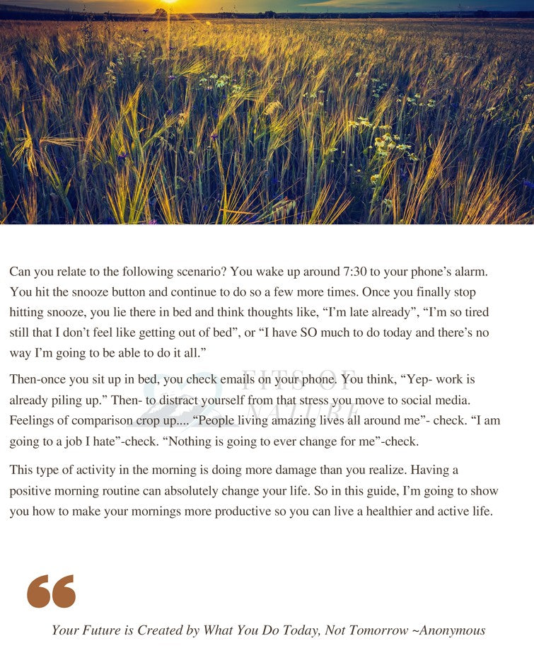 Guide to a Morning Routine for Health & Wellness