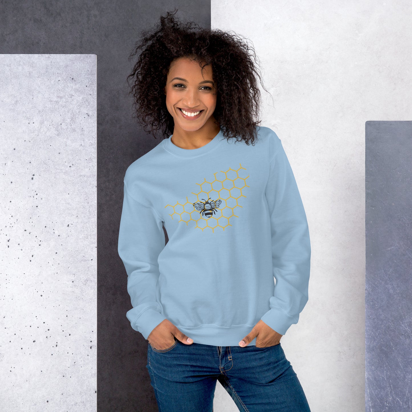 Bee Hexagon Women's Sweatshirt